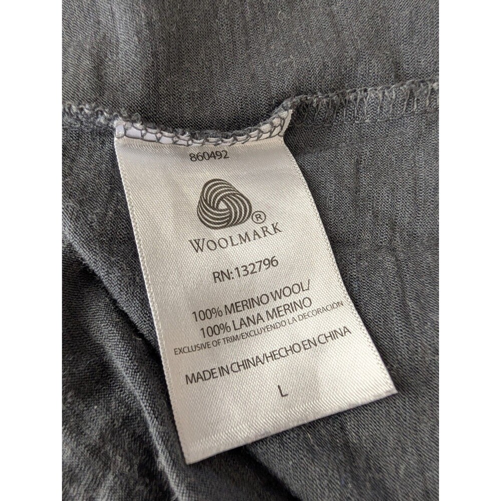 Solid Gray Long Sleeve Tee - image 8